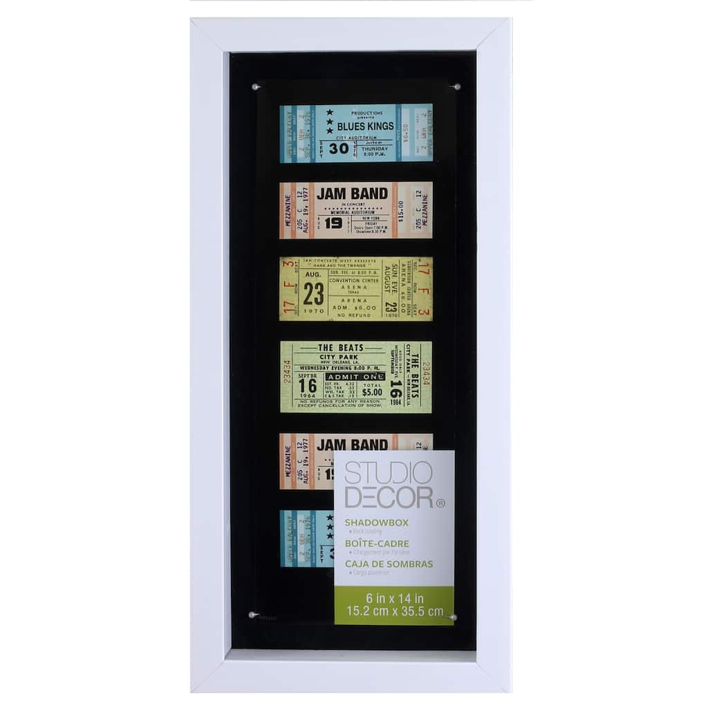 Shop For The White Panel Shadow Box 6 X 14 By Studio Decor At